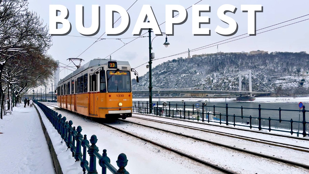 Budapest Walking Tour in Deep Snow | Magical Winter Wonderland