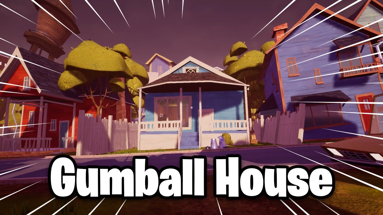 I Entered the GUMBALL HOUSE in Hello Neighbor
