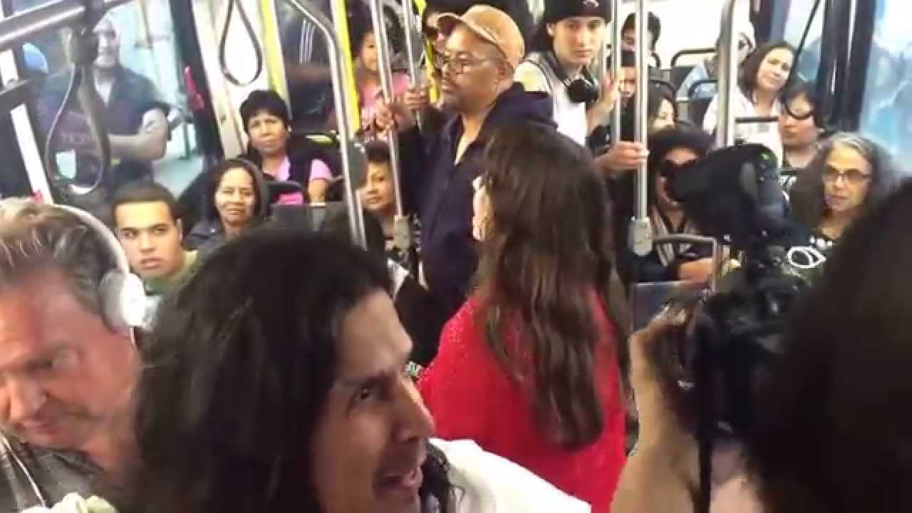 Teri Gender Bender- Shame, You're All I've Got LIVE on an LA Metro Bus
