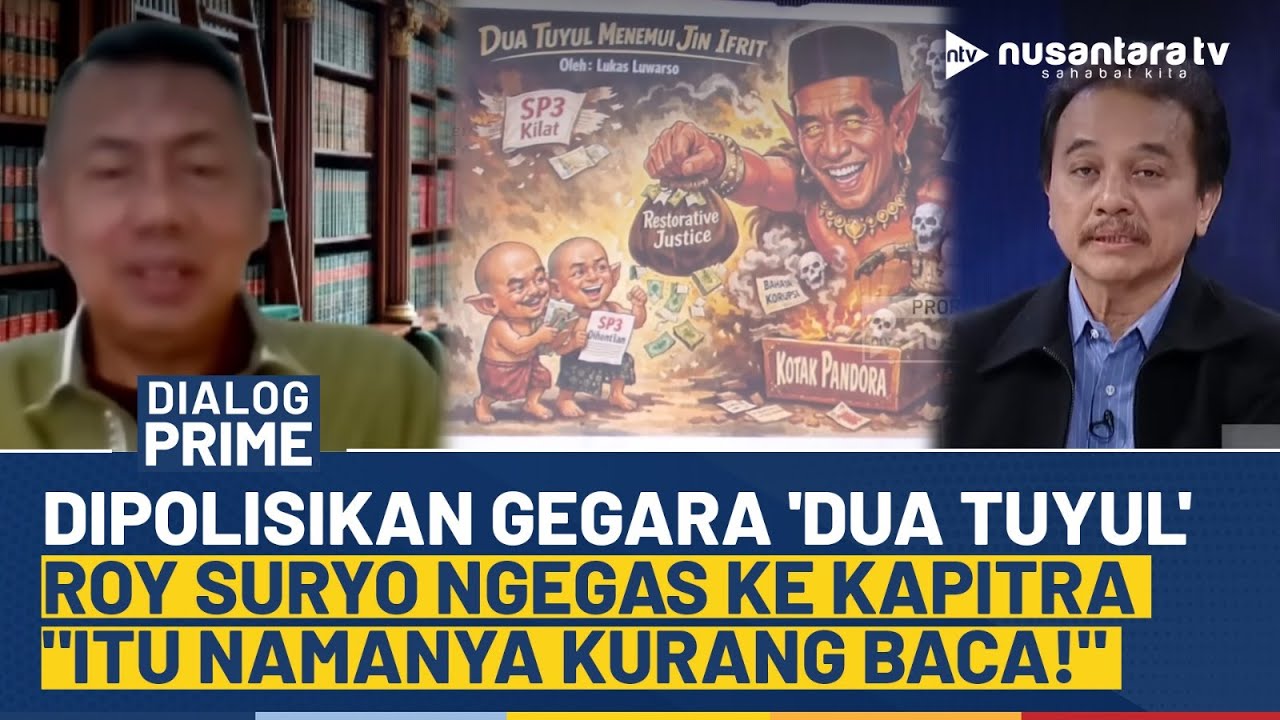 PANAS! Roy Suryo Ngegas ke Kapitra Soal Dipolisikan Gegara 'Dua Tuyul': Itu Namanya Kurang Baca