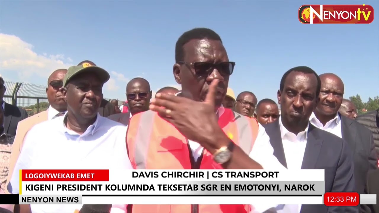 PRESIDENT TO LAUNCH NEW SGR LINE AS CS CHIRCHIR INSPECTS PROPOSED RAILWAY IN EMOTONYI, NAROK
