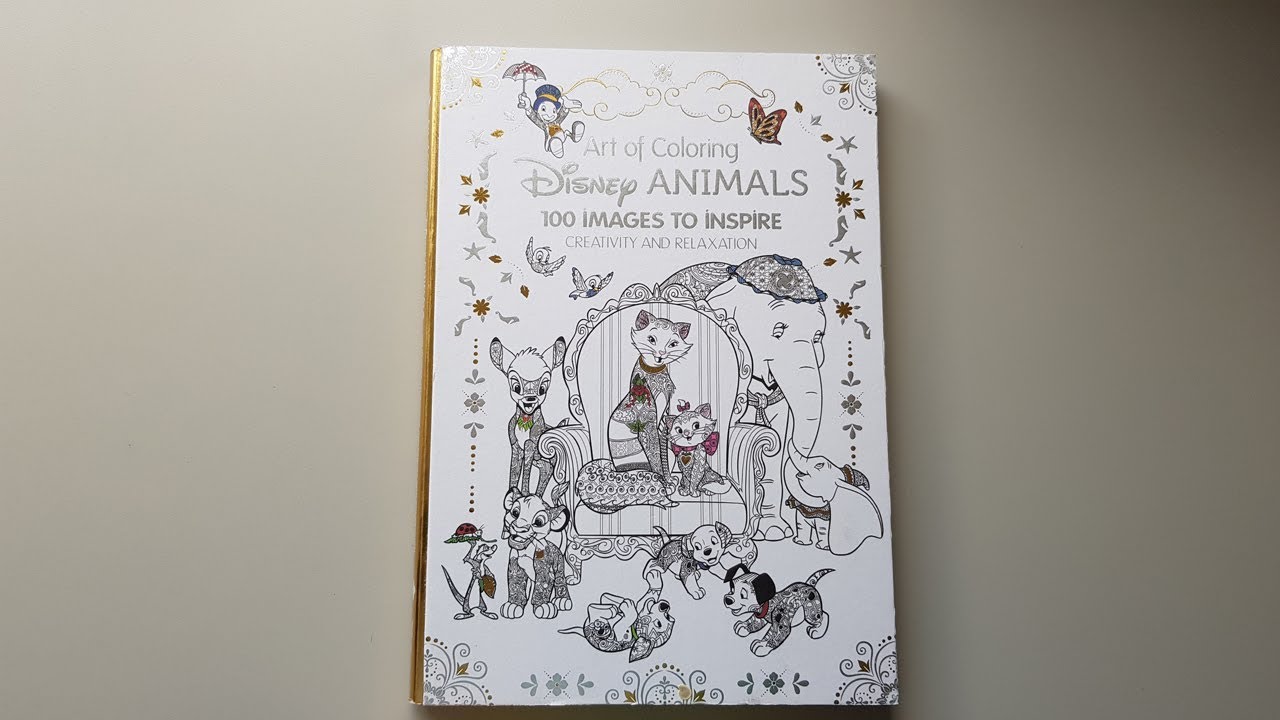 Art of Coloring: Disney Animals flipthrough