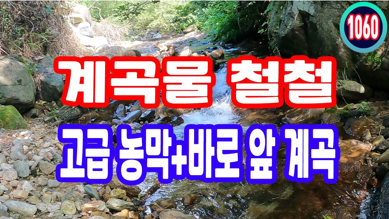 계곡 앞 농막 여름 피서 걱정 끝! 주말마다 휴양지! 자연 속 힐링 바로 앞쪽으로 캠핑을 떠나세요 계곡물 철철 특급 농막 포함 매물