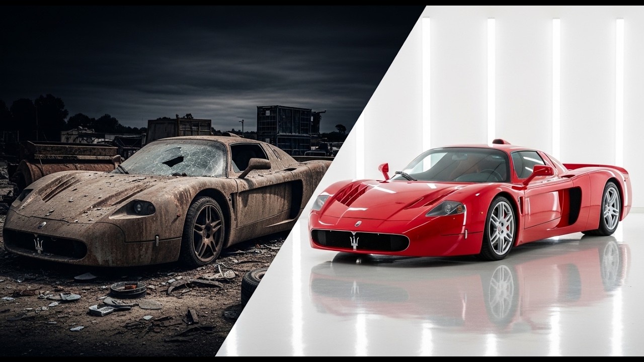 ASMR Car Restoration | Abandoned Red Maserati MC12(2005)Full Rebuild Satisfying Supercar Restoration