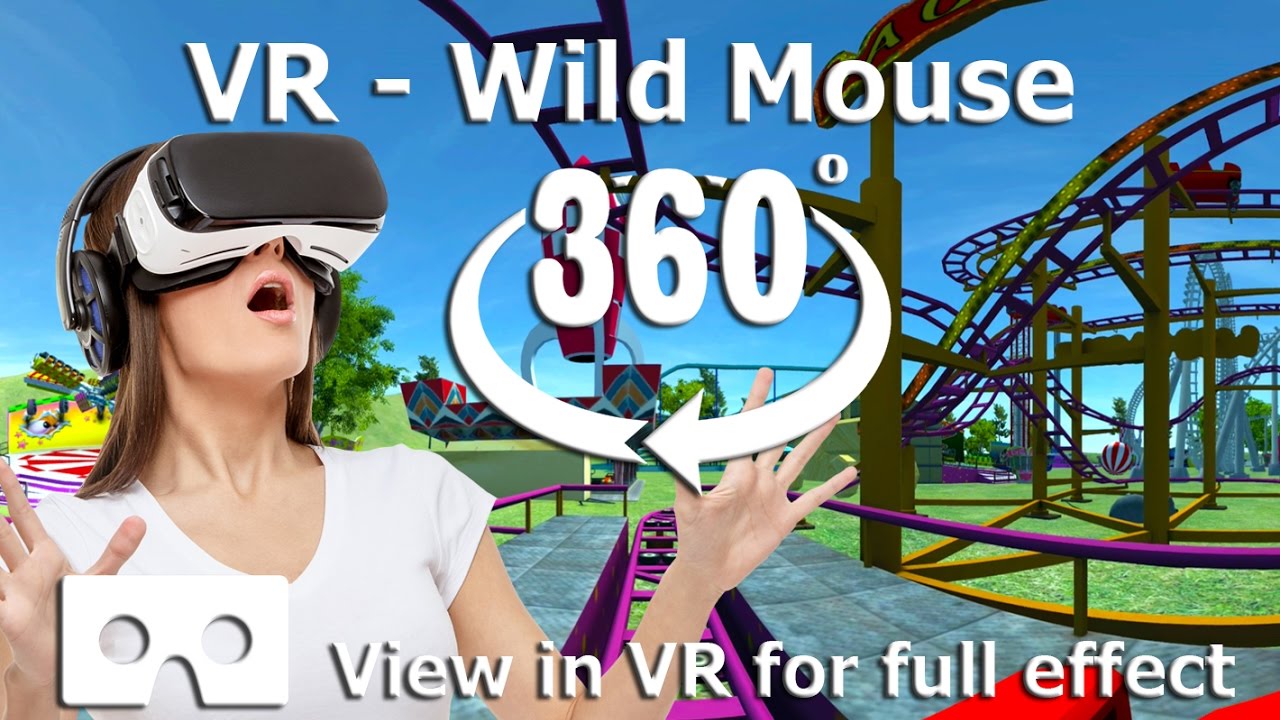 360 Video - VR Roller Coaster - Wild Mouse - Experience the excitement of a VR Theme Park