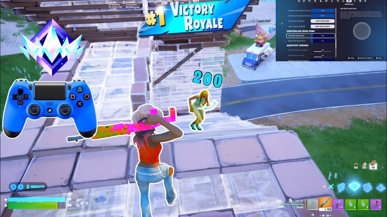 This Ps4 controller player has no competition + best controller settings Fortnite Ps4/Xbox/Pc |Ps5