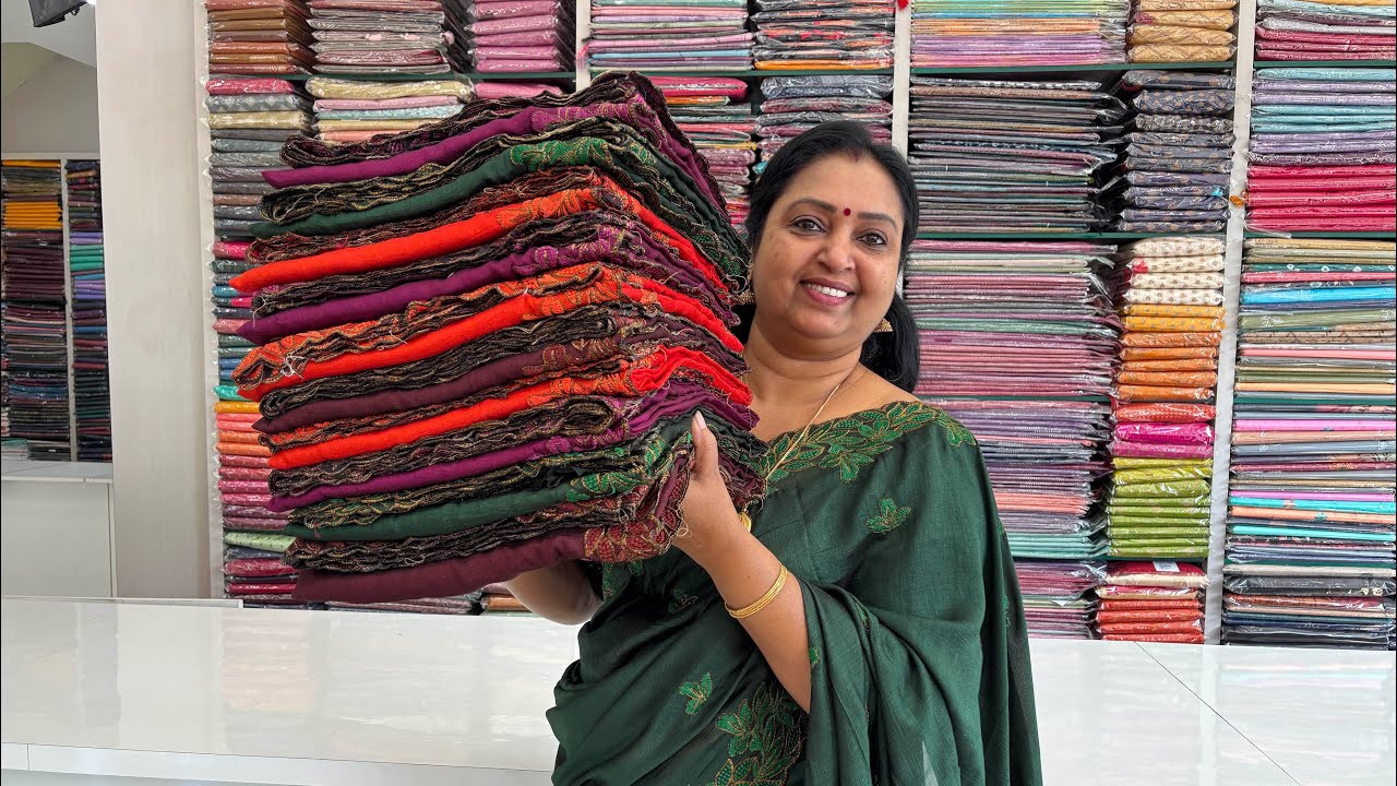 ഇതല്ലേ ഇപ്പോൾ Trend Antic Thread Partywear Sarees