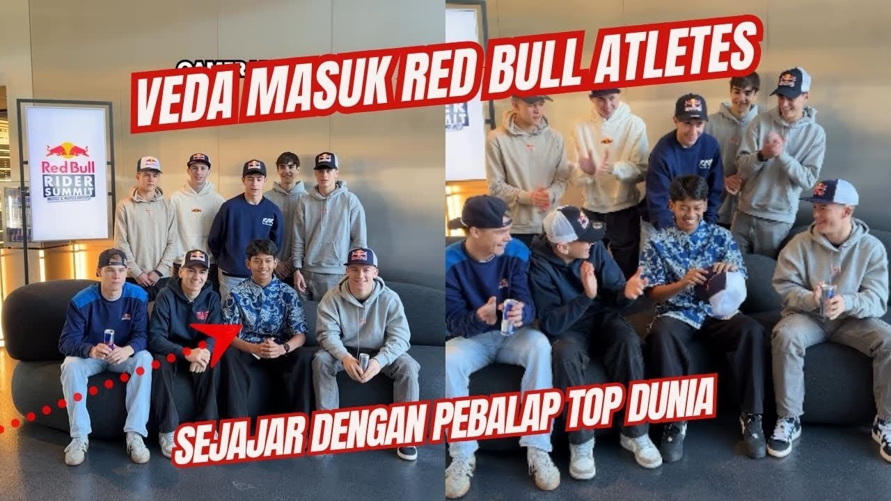 Bangga! Veda Masuk Red Bull Atletes, Sejajar dengan Pebalap Top Dunia! 