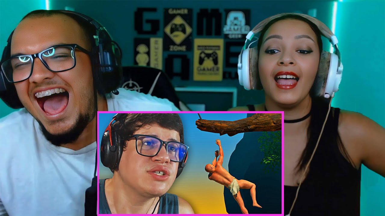 REAGINDO A Games EduUu : DESISTE DESSE JOGO! (CHEGOU NO LIMITE) - A Difficult Game About Climbing