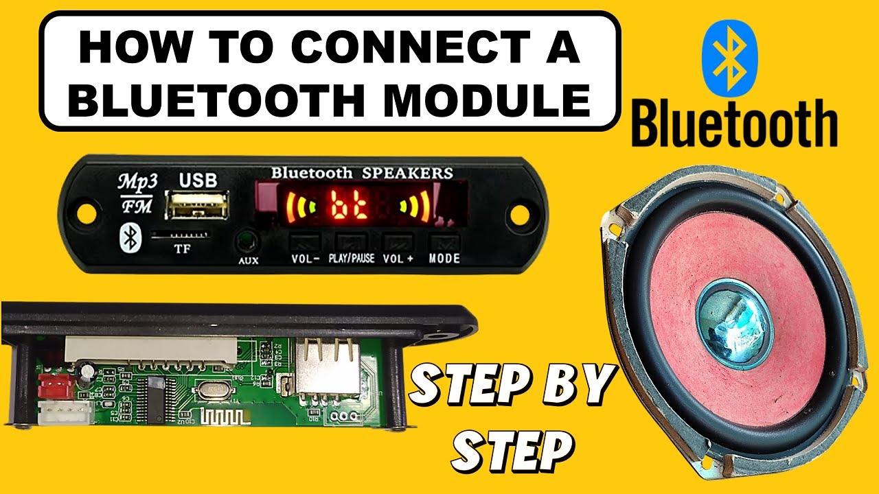 Как установить MP3-модуль с Bluetooth, FM-радио, SD Aux, модель 747d