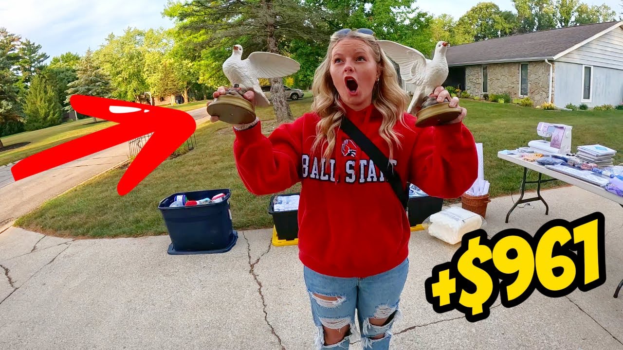 garage sale MADNESS caught on camera!
