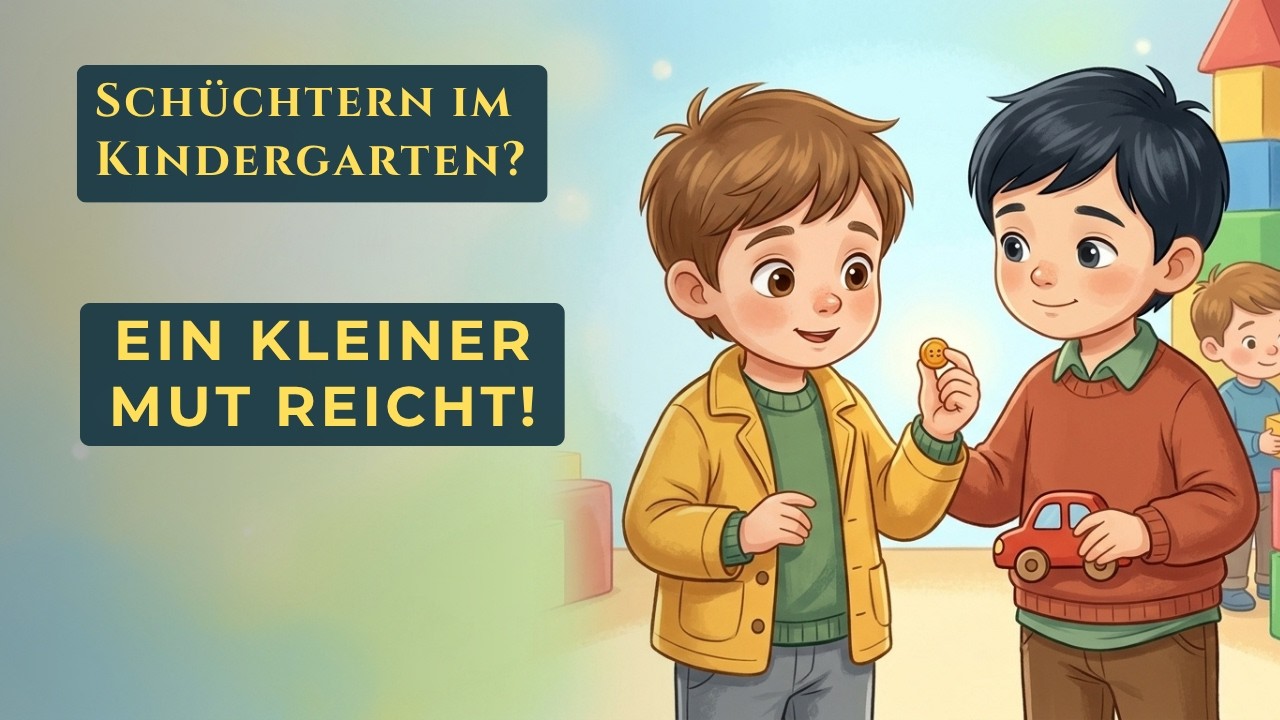 Sch&uuml;chtern im Kindergarten? Freunde finden lernen | Der kleine Mutknopf