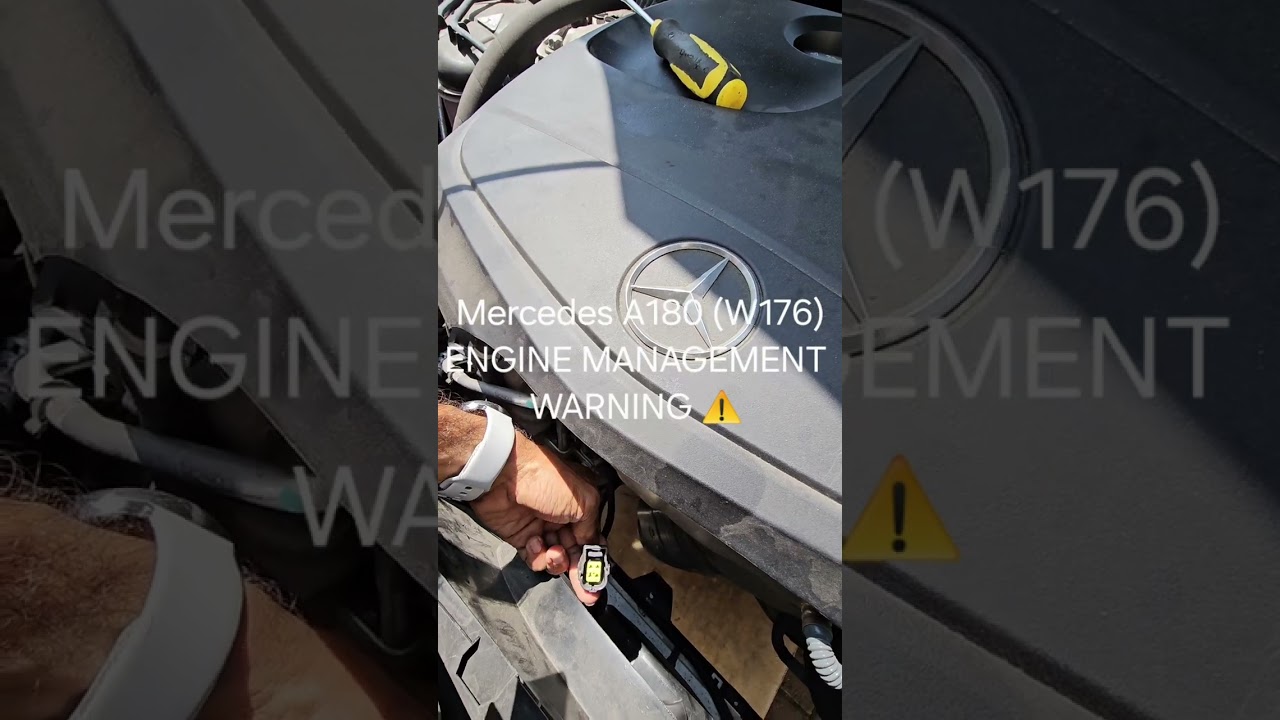 MERCEDES A180 (W176) - ENGINE MANAGEMENT WARNING LIGHT. SENSOR-2 (BANK-1) REPLACEMENT!!