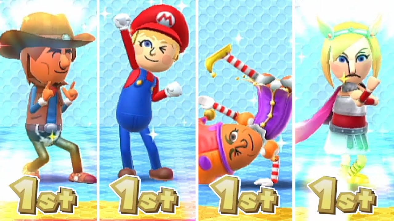 Mii Fashion Plaza gameplay Irina vs Monica vs Pavel vs Leonel | Wii Party U | AlexgamingTV