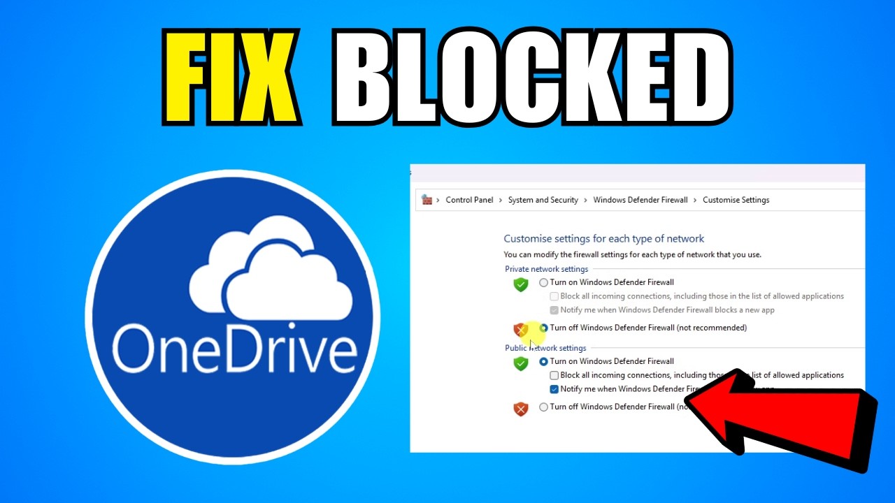 How To Fix OneDrive Blocked By Firewall Or Plugins (2026) (New Update)