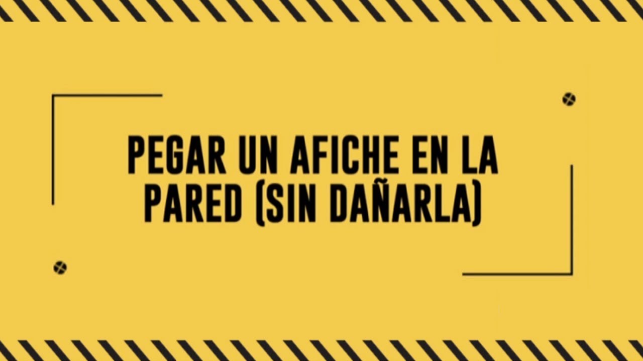 ¿Cómo pegar un afiche en la pared? – Trucoteca | Blu Radio