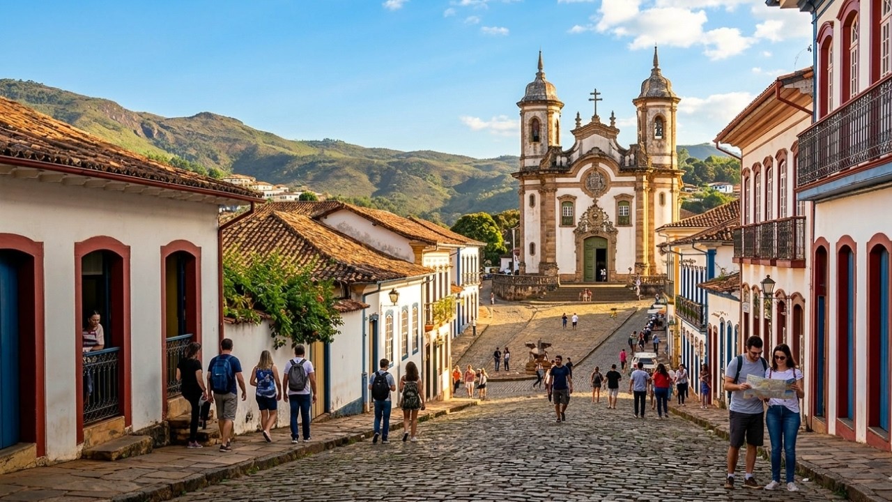 MARIANA — THE FIRST CAPITAL OF MINAS GERAIS | WALKING THROUGH THE HISTORIC STREETS OF BRAZIL【4K】🇧🇷