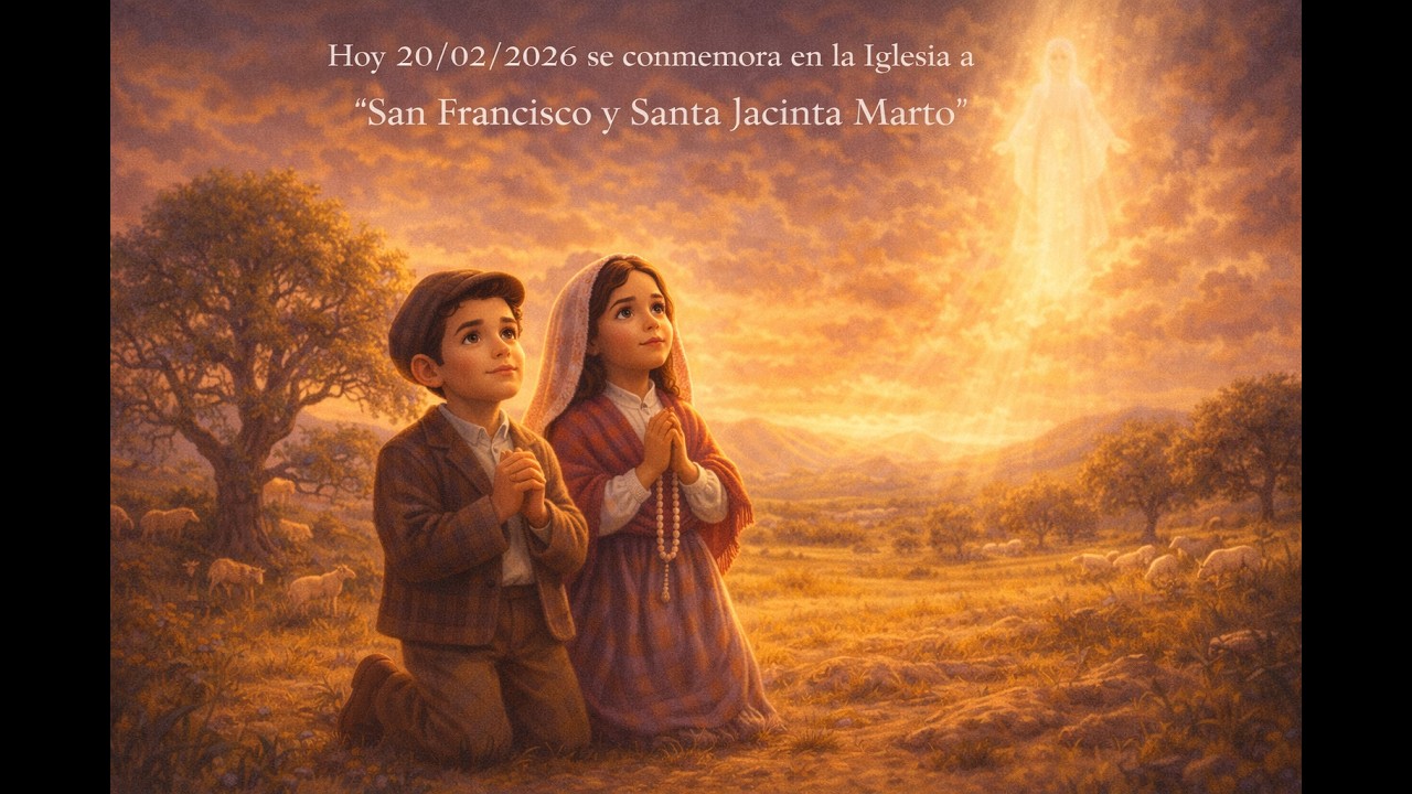 Los Santos de hoy 20/02/2026 son San Jacinta y Francisco Martoes. Resumen en 5 Minutos