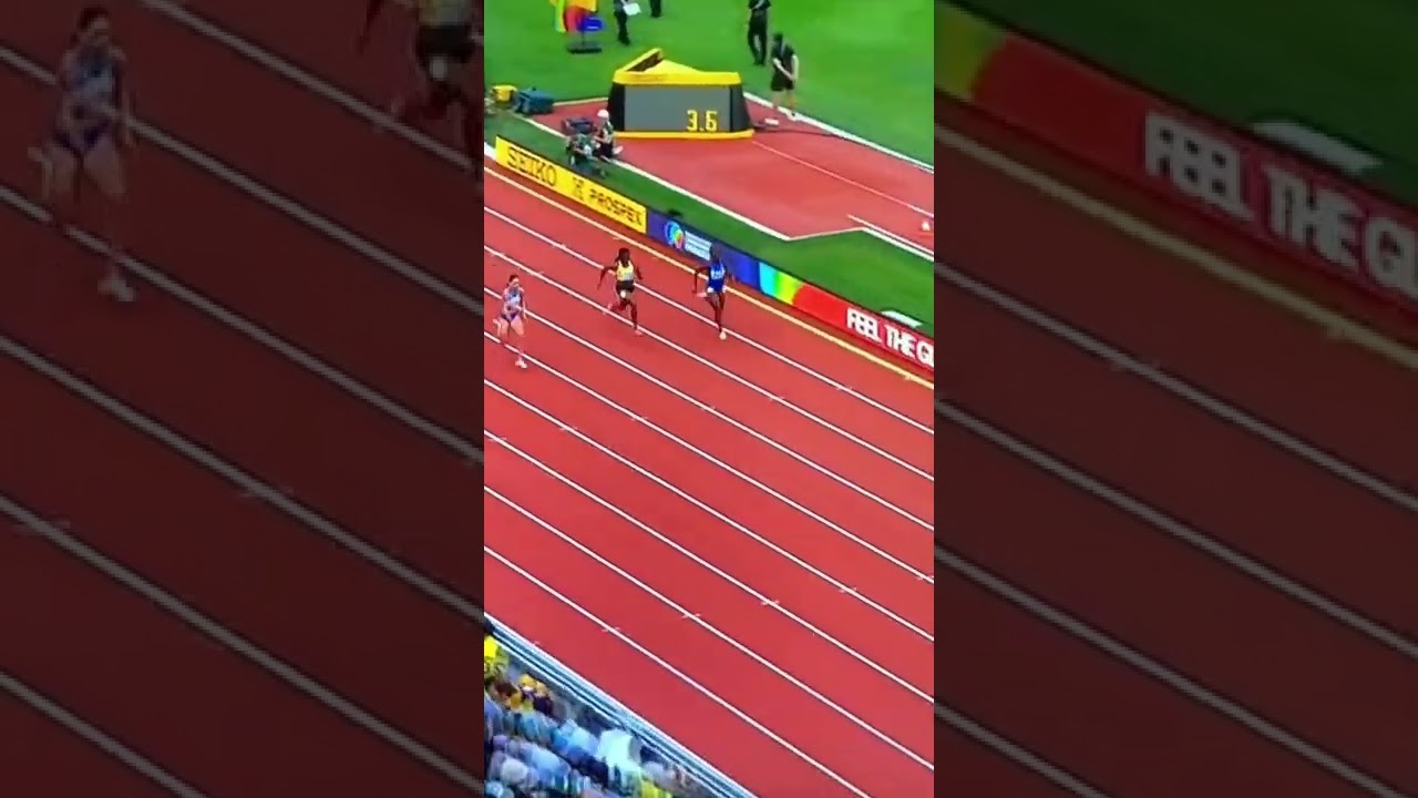Women&rsquo;s 100m heat 3 Elaine Thompson-Herah