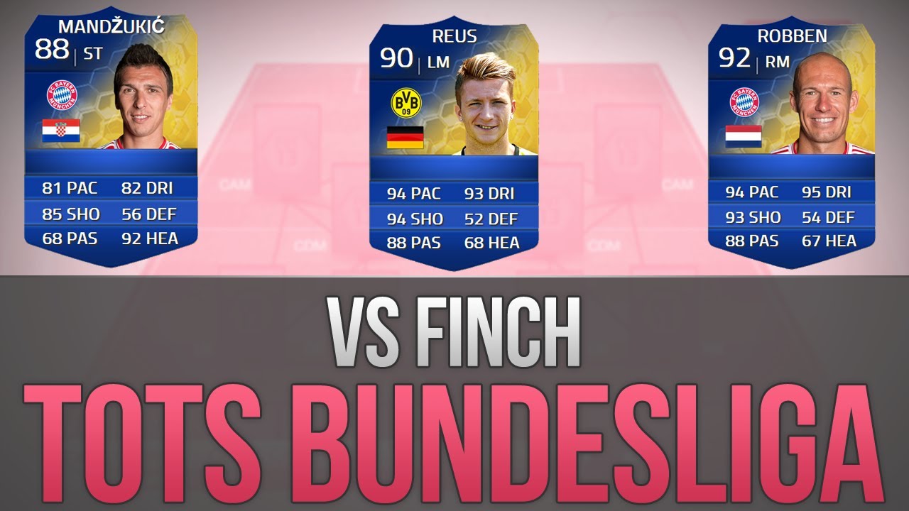 FIFA 14 TOTS BUNDESLIGA Fantasy Football VS Finch