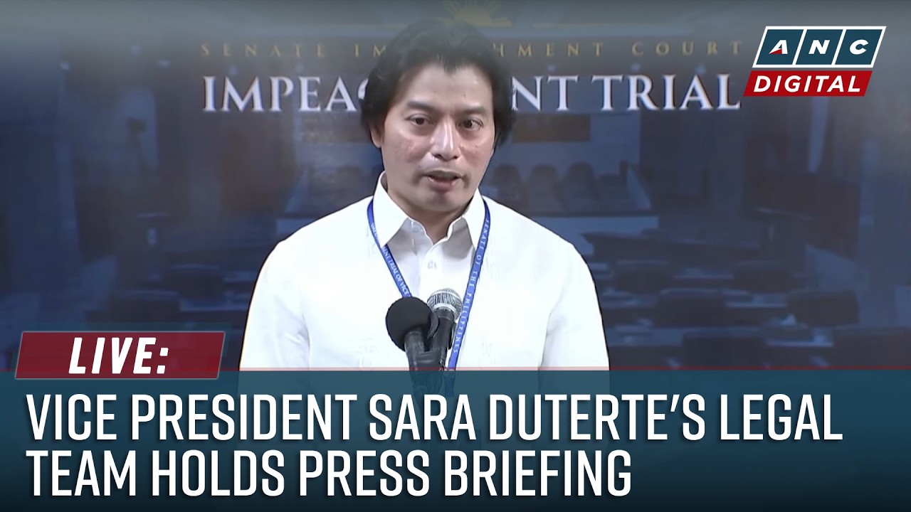 LIVE: Vice President Sara Duterte's legal team holds press briefing | July 6, 2026