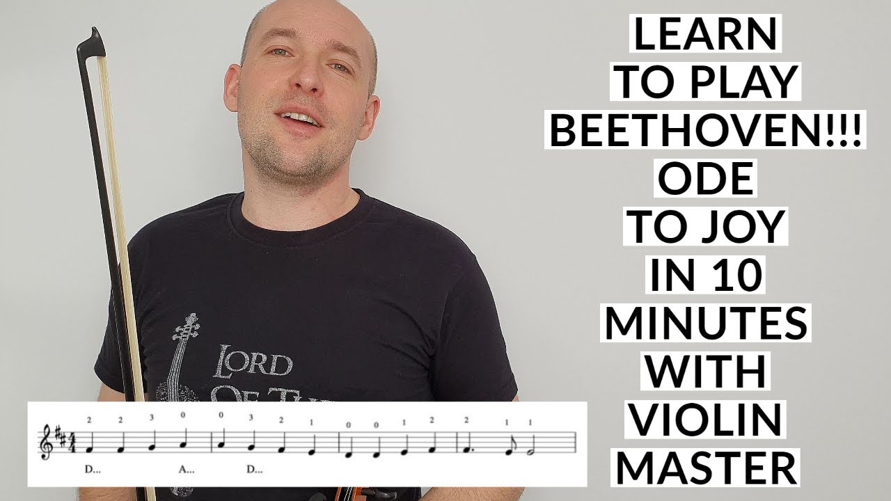 Learn Ode to Joy on Violin - How to Play Tutorial (2020)