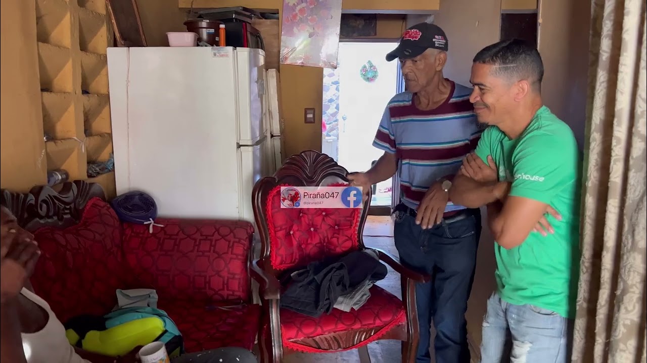 Esa es la bienvenida  de viejo a su sobrino Lala careta