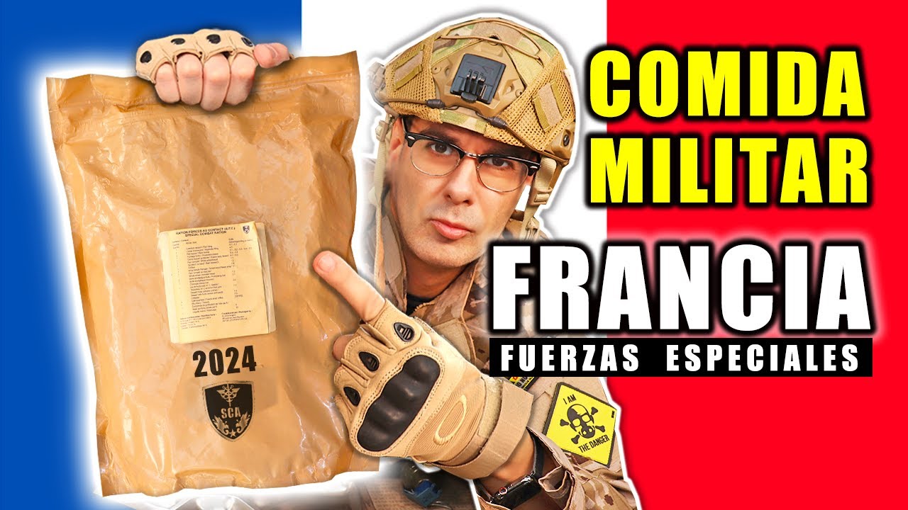 Probando COMIDA MILITAR FRANCESA de FUERZAS ESPECIALES 24 Horas | MRE Francia 2024