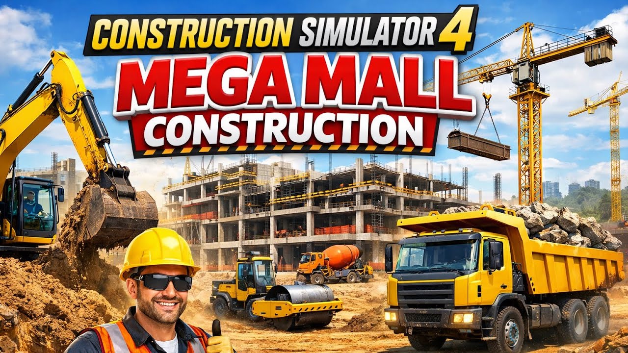 Heavy Machines se Mega Mall Construction | CS4 Gameplay 