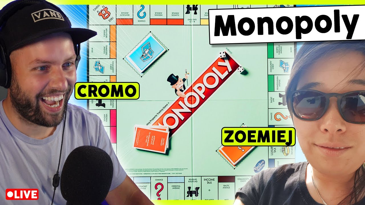 CROMO SPEELT MONOPOLY MET ZOEMIEJ & MARK