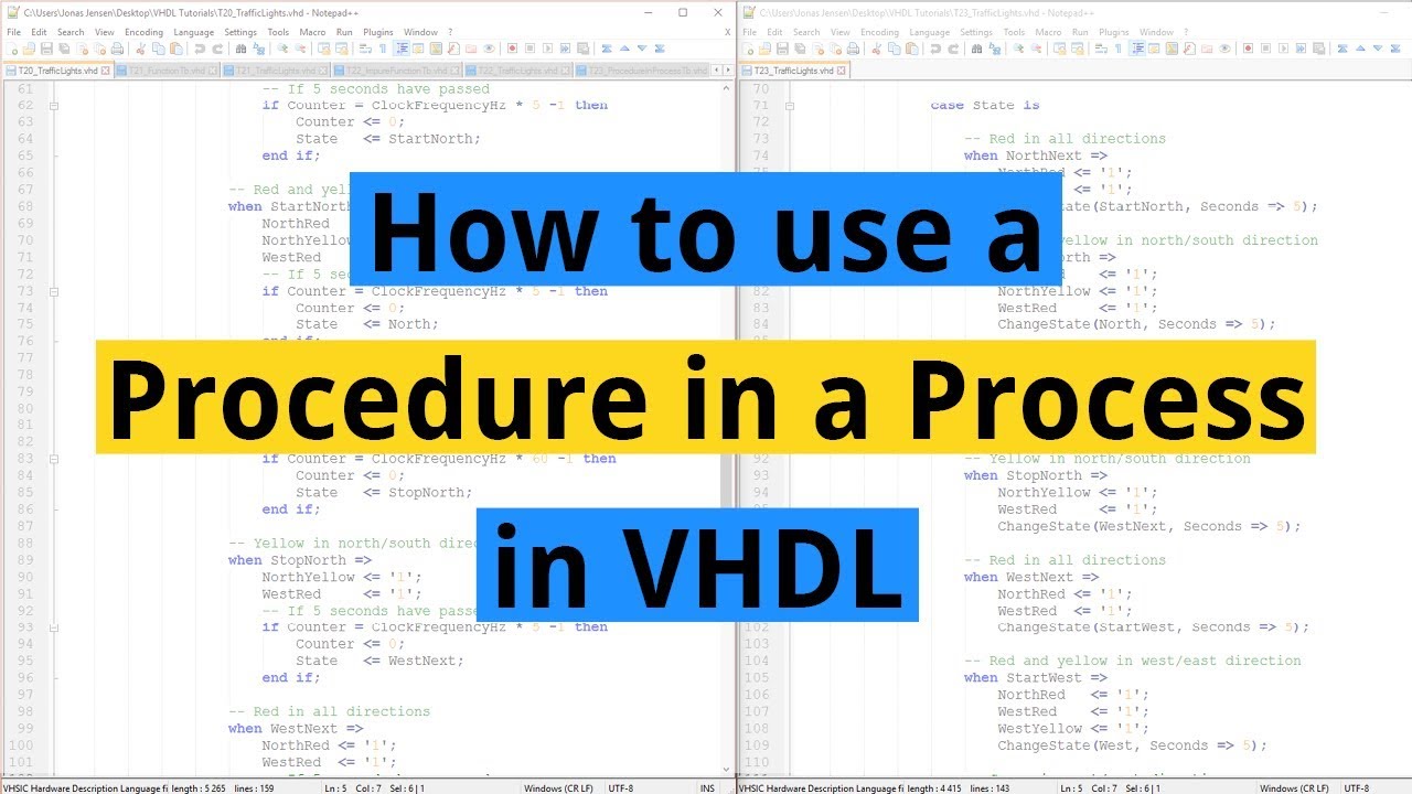 Как использовать процедуру в процессе на VHDL
