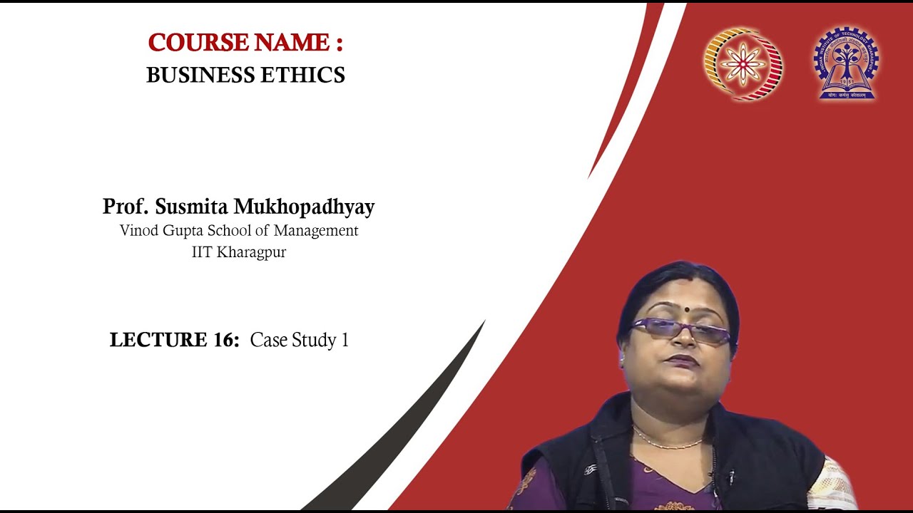 Lecture 16 : Case Study 1