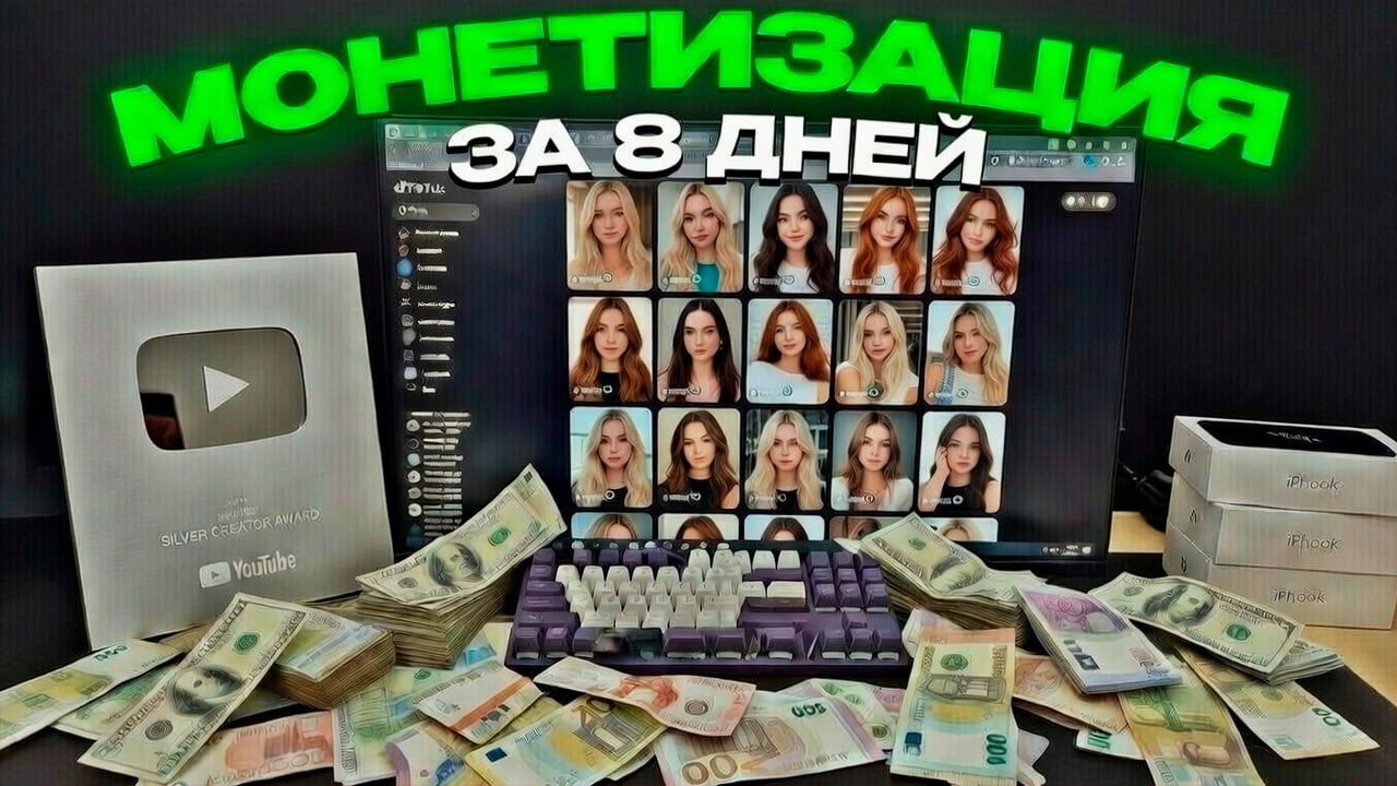 ВЗЛЕТАЮЩАЯ ИИ НИША Ютуб: 18.203$ на Рассказах За 8 Минут (Без дерьма)