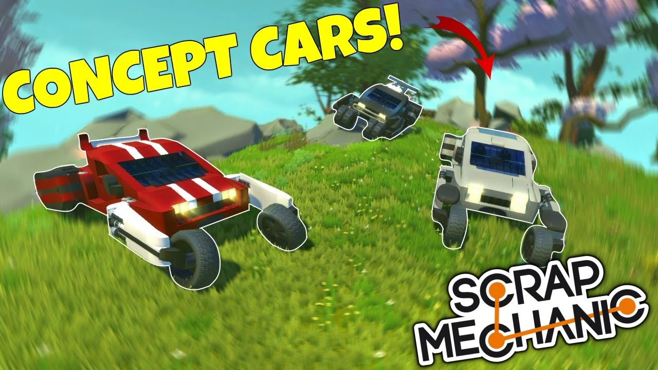 OFF ROAD CONCEPT CARS! - Scrap Mechanic Gameplay Creations