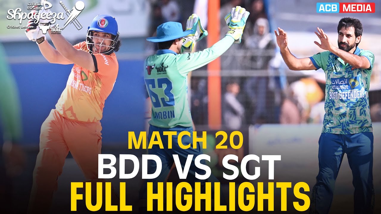 Full Highlights | Speenghar Tigers vs Bost Defenders | Match 20 | SCLX | ACB | 3Z1K