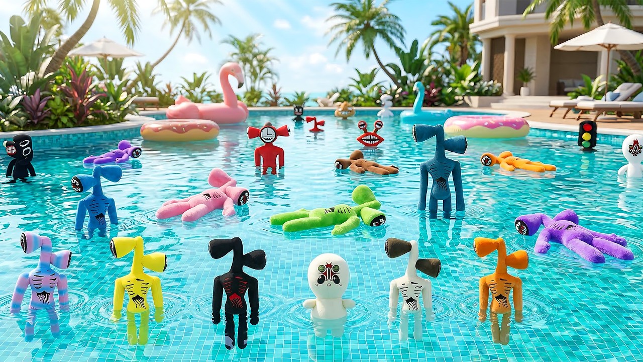 You Won’t Believe What Was Hiding in This Pool… Siren Head Everywhere!