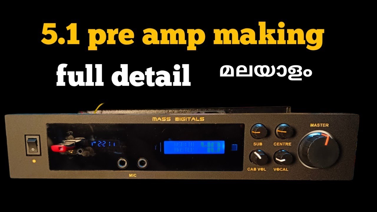5.1 surround remote kit pre amplifier making