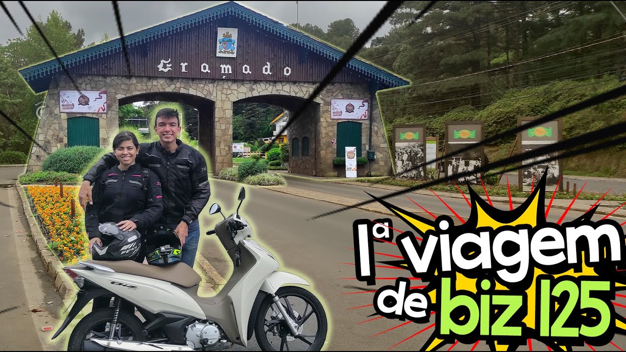 Primeira viagem na HONDA BIZ 125cc!!! Fomos para GRAMADO-RS!!