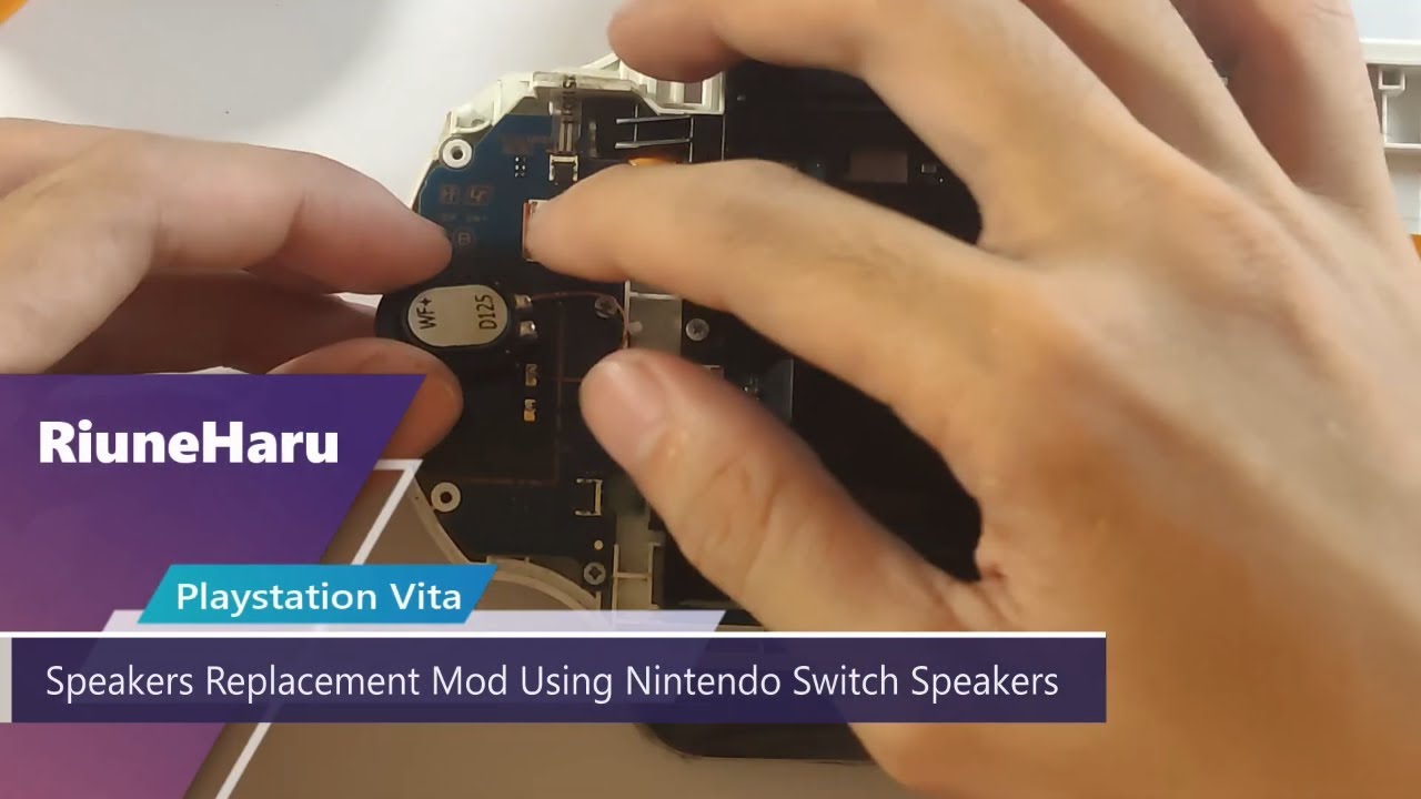 Playstation Vita Speakers Replacement Using Nintendo Switch Speakers Mod