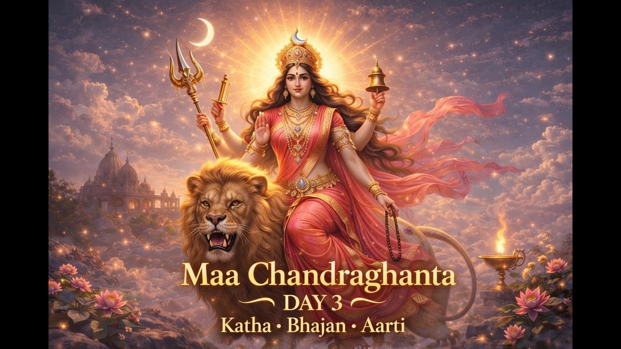 Navratri Day 3 Maa Chandraghanta Katha | Bhajan & Aarti | माँ चंद्रघंटा की कथा, भजन और आरती