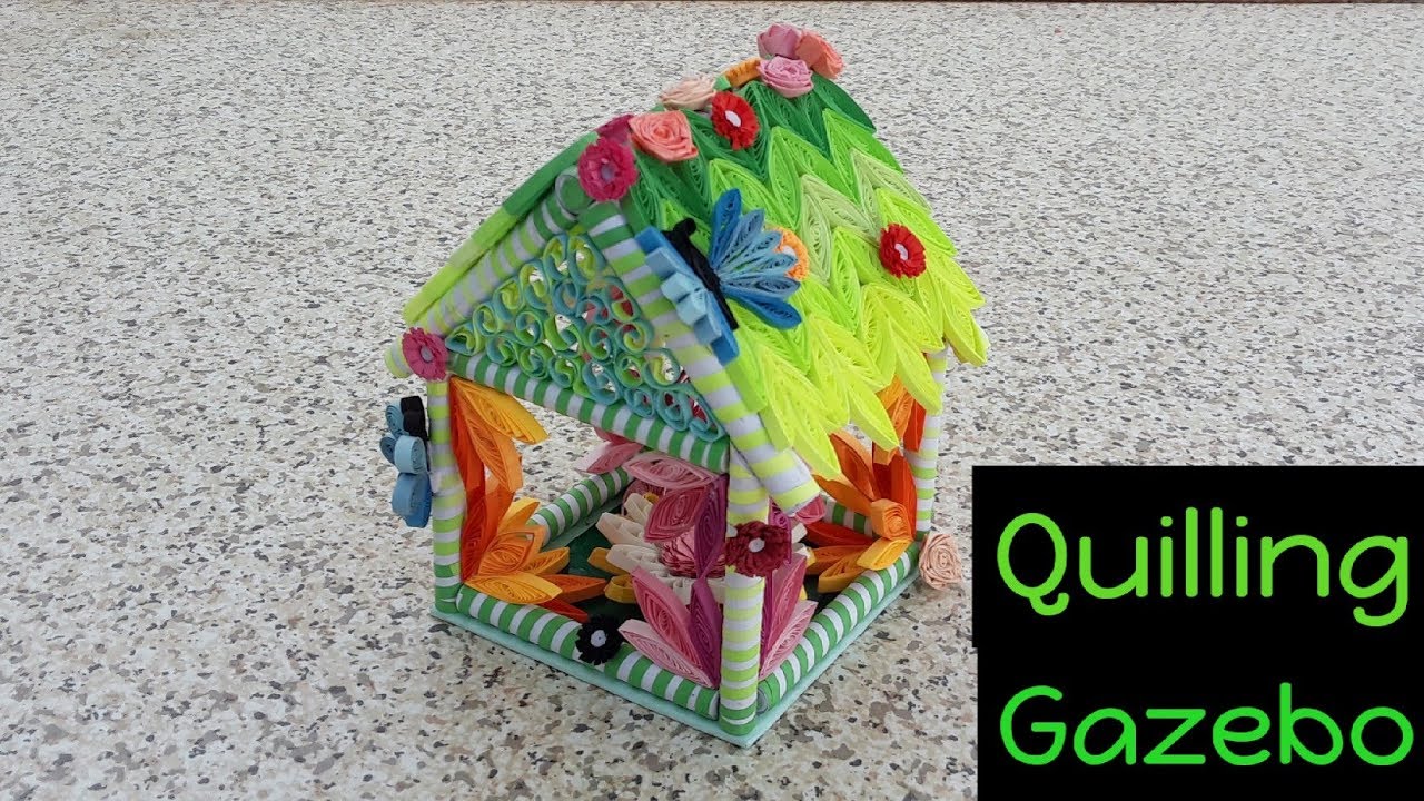 Tutorial #20 New Attractive A Quilling Gazebo / House ( Part-1 ) | Easy Concept | How to Make | CCA