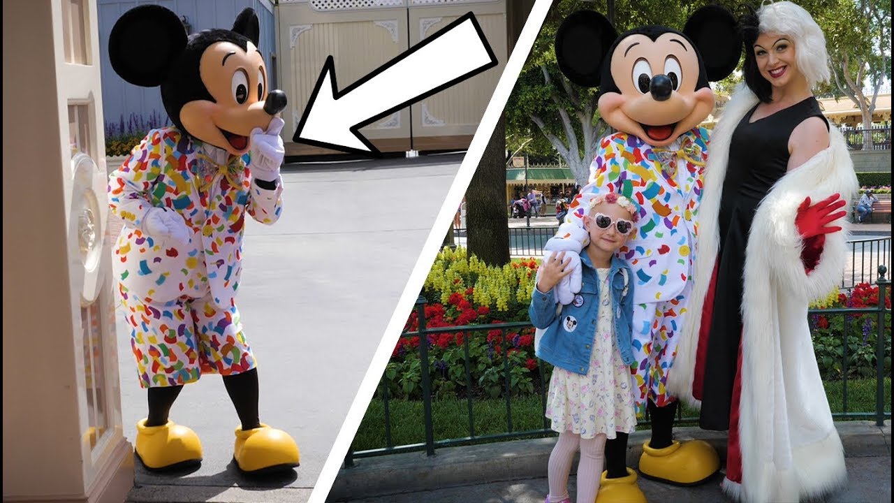 Mickey Scared Cruella! | Disneyland Meet & Greets
