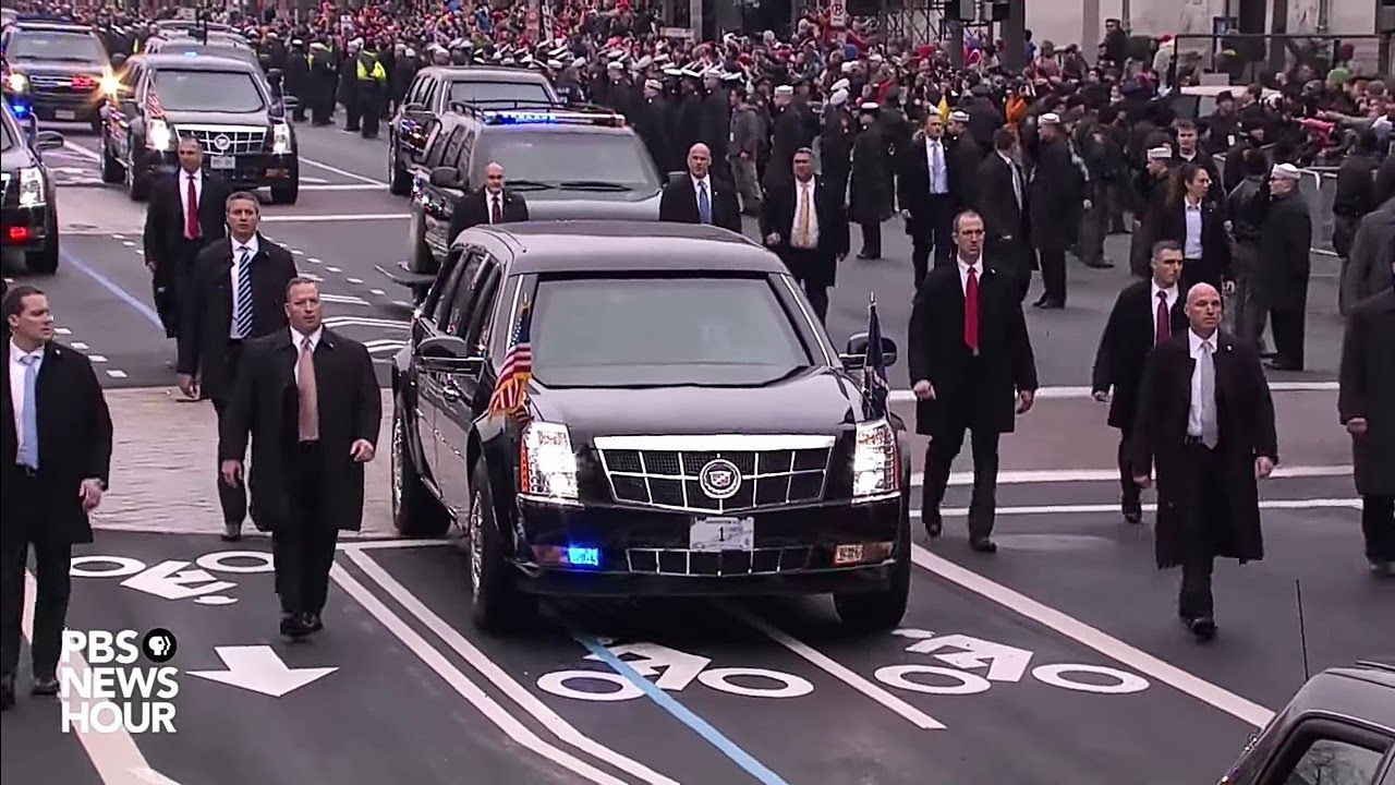 Biden Motorcade Vs Trump Motorcade