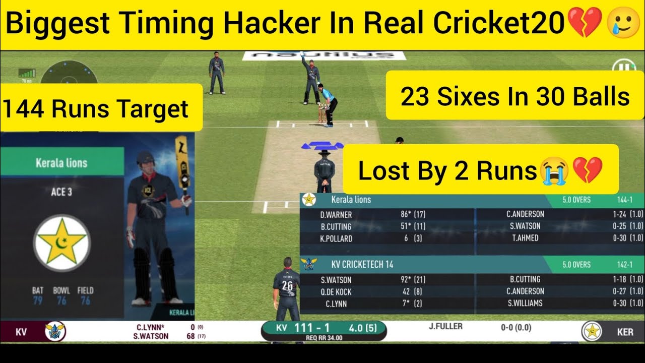 Ace 3 Player Timing Hack In Real Cricket20💔 || Real Cricket 20 Dream Team Gameplay 