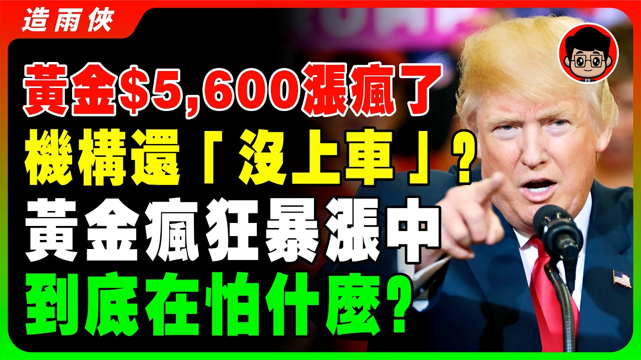 【突發】金價單日暴漲$170直逼$5600！黃金漲不停，機構持倉卻「異常冷靜」？渣打揭秘：這次莊家換人了！誰在瘋狂掃貨？每次漲完必出大事？#黃金 #金價 #金融分析 #投資理財 #避險 #央行 #散戶
