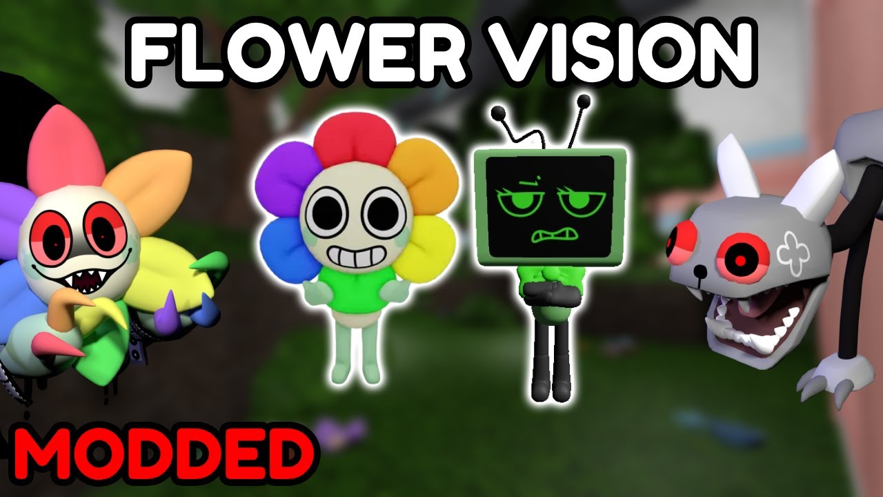 FLOWERVISION RUN On MODDED Dandy's World!