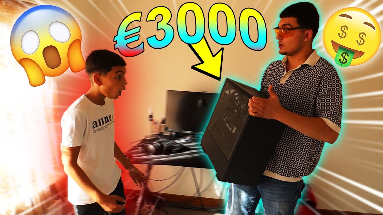 broertje verrassen met nieuwe €3000 gaming pc setup... (verdrietig)