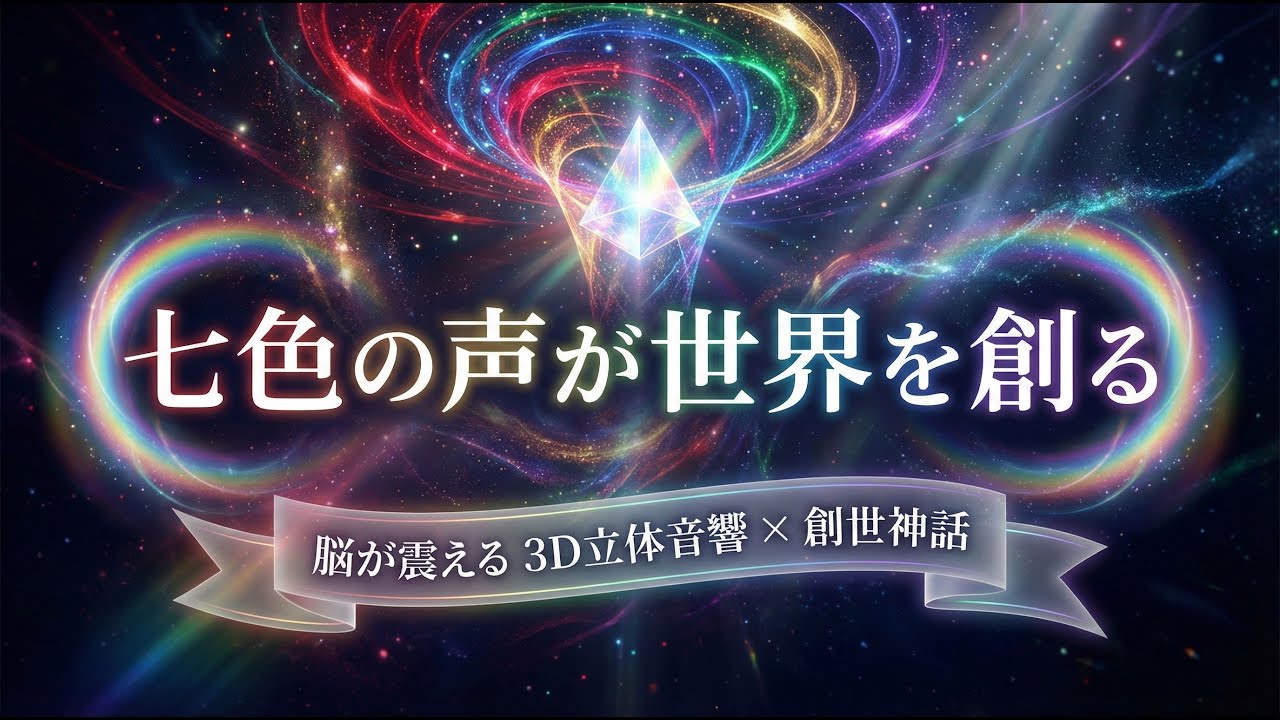 【聴く創世記】脳が震える幻想的な旅『七色の声が世界を創る』全12章 | 3D Audio Fantasy