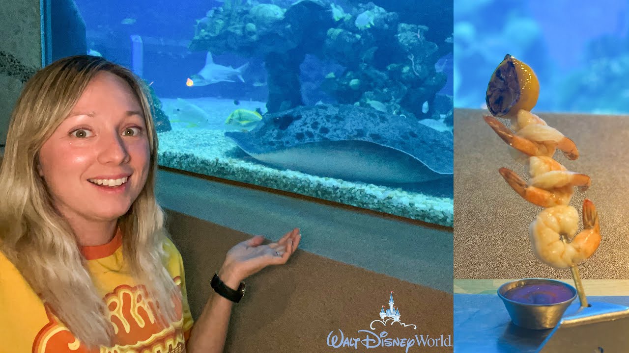 EPCOT's Coral Reef Restaurant NEW Menu & FULL Tour of The Seas with Nemo and Friends Pavilion!