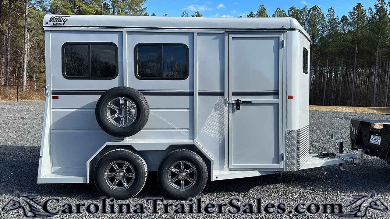 2024 Valley Trailers 2 Horse Thoroughbred Slant Bumper Pull Trailer Tour | Upgrades